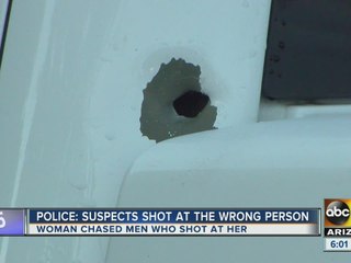 Woman shot at chases her attackers on Loop 101
