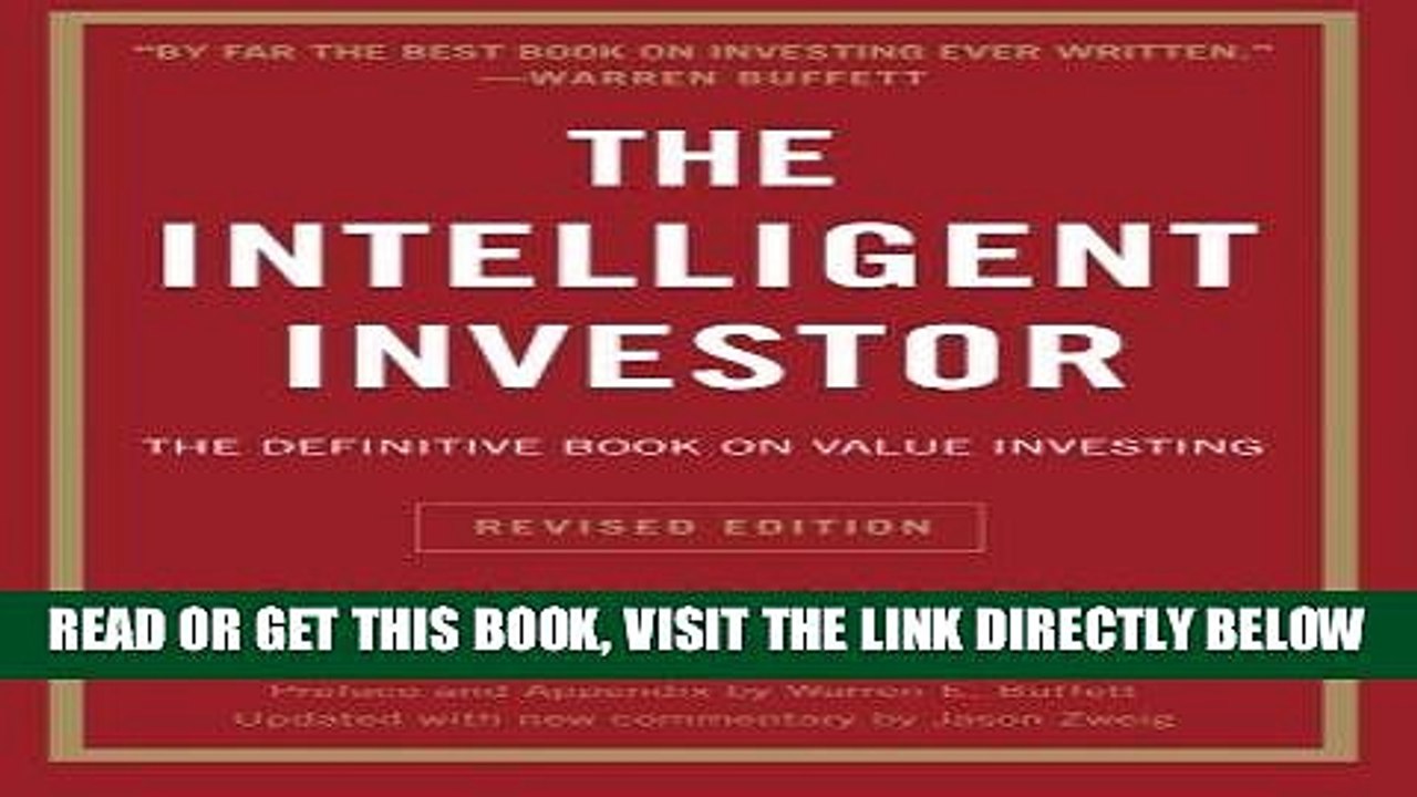 [PDF] The Intelligent Investor: The Definitive Book on Value Investing Full Online