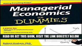 [PDF] Managerial Economics For Dummies Full Online