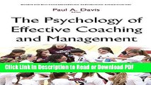 PDF The Psychology of Effective Coaching and Management (Sports and Athletics Preparation,
