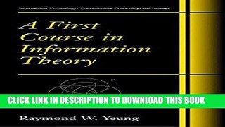 [READ] Online A First Course in Information Theory (Information Technology: Transmission,