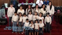 Iglesia Evangelica Pentecostal. Alabanza coro de niños (1). 30-10-2016
