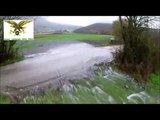 Norcia - Terremoto. Il drone della Forestale sorvola il torrente di Norcia (21.11.16)
