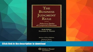 READ  The Business Judgment Rule: Fiduciary Duties of Corporate Officers, Sixth Edition  VOl.