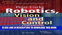 [READ] Ebook Robotics, Vision and Control: Fundamental Algorithms in MATLAB (Springer Tracts in