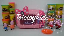 Pig George e Familia Peppa Pig Massinha de Modelar Play Doh No Microondas!! Em Portugues Tototoykids