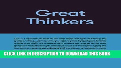 [PDF] Great Thinkers: Simple Tools from 60 Great Thinkers to Improve Your Life Today Full Online