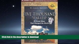 FAVORITE BOOK  The Five Thousand Year Leap: 28 Great Ideas That Changed the World (Revised 30
