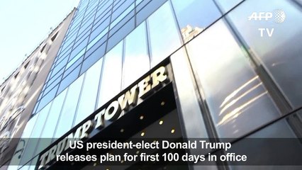 Trump releases video detailing plan for first 100 days