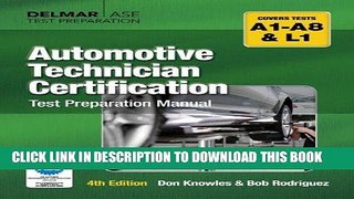 Ebook Automotive Technician Certification Test Preparation Manual Free Download