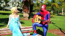 Is Spiderman Falling in love w/ Venom Elsa - Frozen Princess is kidnapped by Joker!