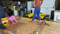 Toy Trucks Clean Up Legos part3