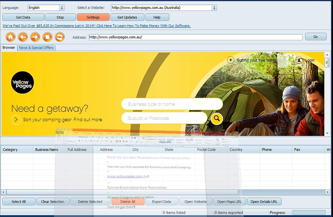 Australia | Extract Targeted Businesses in 3 Steps