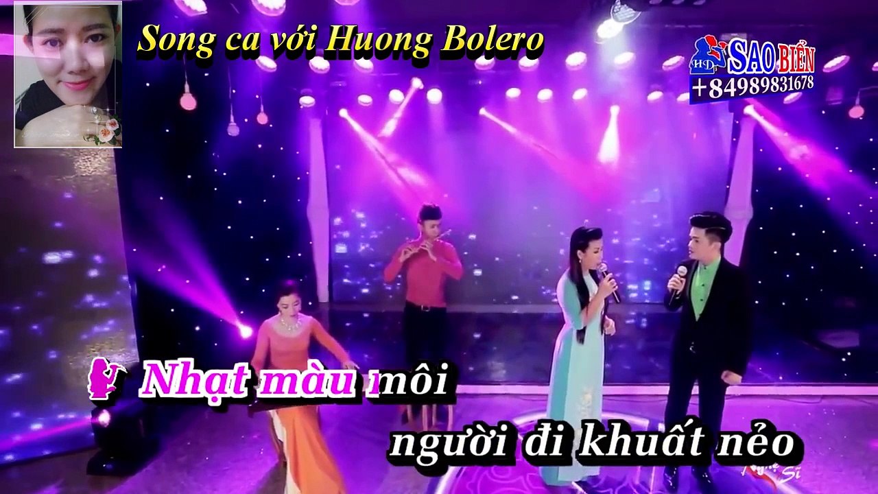 Karaoke Đêm Tóc Rối_ Song ca với Huong Bolero