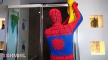 Spiderman BATH TIME vs Batman BATH TIME Silly Spider man Movie Superhero Animations