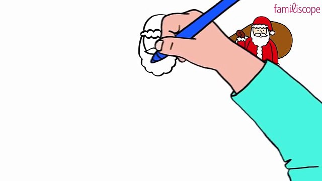 Apprendre à dessiner un Père Noël - How to draw a Santa Claus