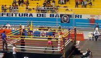 final do campeonato brasileiro de muay Thai 2016 , categoria feminino 55kg 3 round