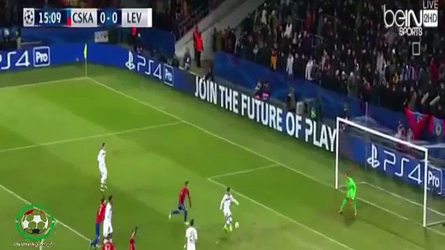 أهداف مباراة سيسكا موسكو 1-1 باير ليفركوزن دوري أبطال أوربا