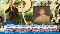 Pres. Duterte: Legal at walang paglabag ang ginawang paglilibing kay Ex-Pres. Marcos sa LNMB