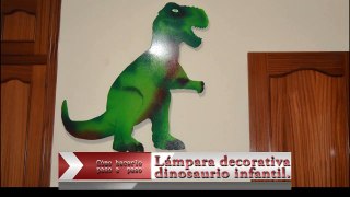 Lámpara decorativa infantil dinosario retro-iluminada