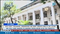 DOJ Sec. Aguirre, ibinunyag na may grupo mula sa loob ng DOJ ang nagpa-planong patalsikin siya sa pwesto