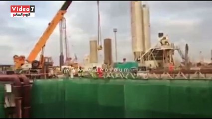 بالفيديو.. بدء التشغيل التجريبى لماكينة حفر النفق الشمالى لأنفاق بورسعيد