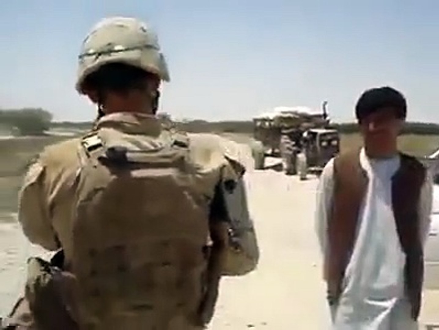 ⁣american army dance on pashto song in afghanistan