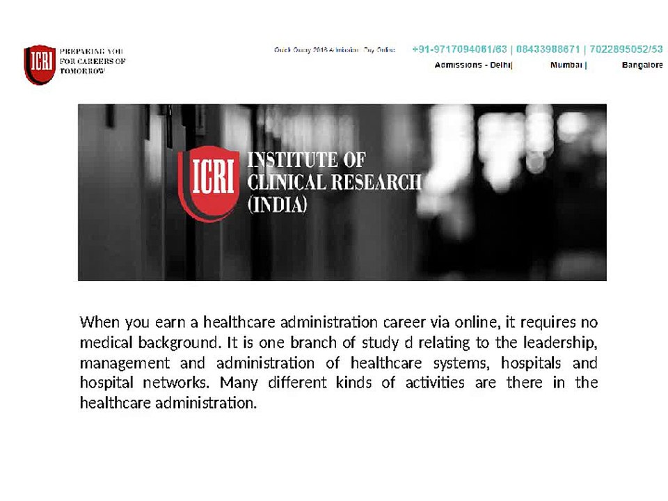 Healthcare Education India | Healthcare Management Courses