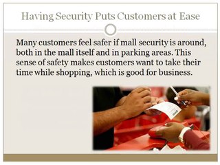 5 Reasons Shopping Malls Should Have Security Guards