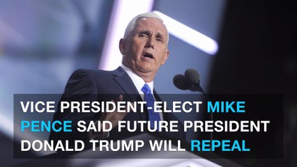 Pence: Trump to prioritize Obamacare repeal
