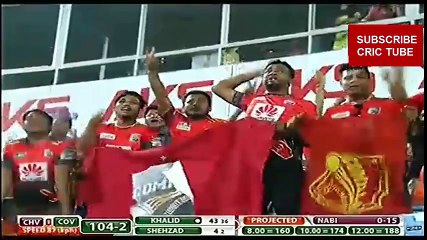 Khalid Latif 3 Sixes to Nabi in BPL 2016 -cricket