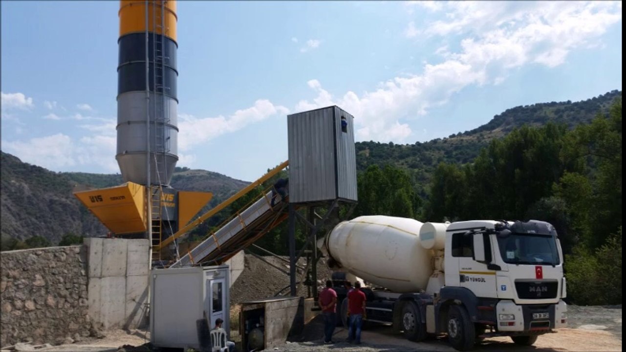 ins makina kuru tip beton santrali Dry type concrete batching plants Centrales a beton