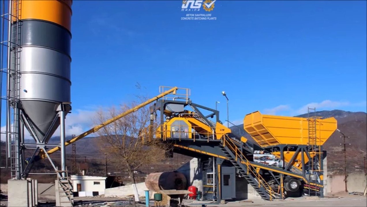 Mobil beton santrali - Concrete batching plants - Centrales a beton - Beton santralleri