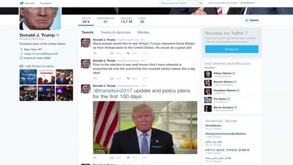 Trump apoia eurocético Farage como embaixador britânico nos EUA