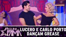 Lucero e Carlo Porto se trajem de Grease e arrasam