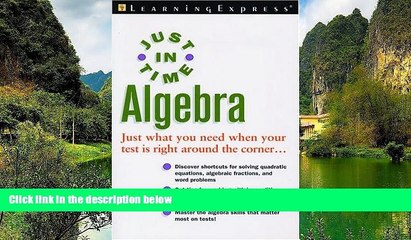 Buy NOW  Just In Time Algebra (Just in Time Series)  Premium Ebooks Best Seller in USA