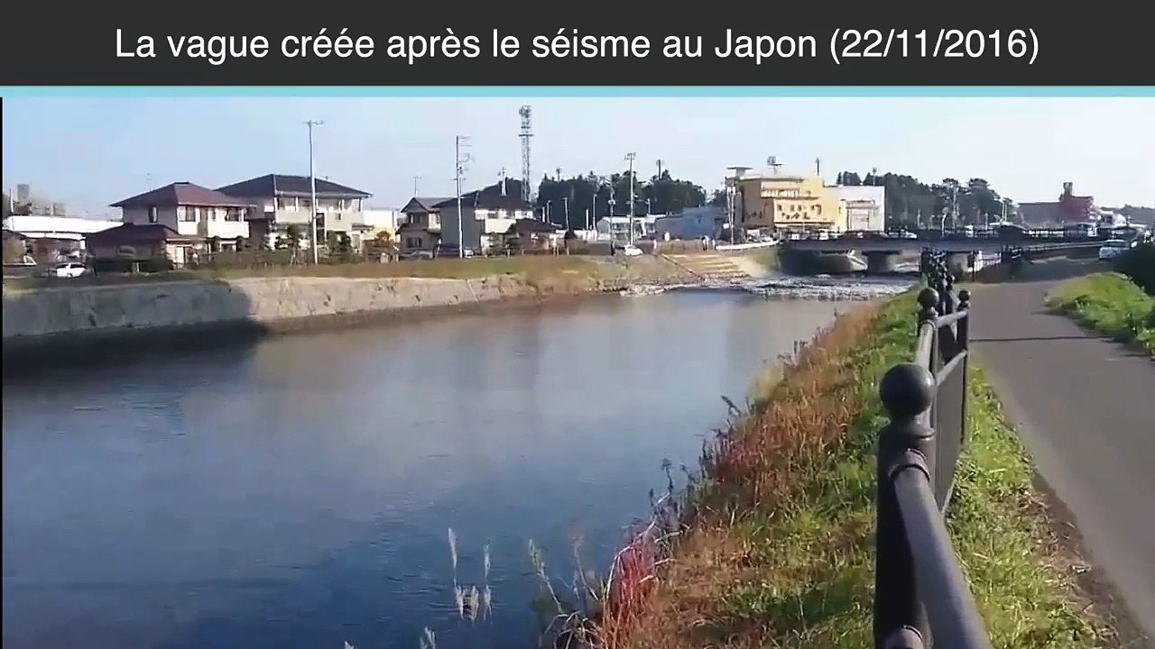 Mini tsunami près de la centrale de Fukushima après le tremblement de terre au Japon