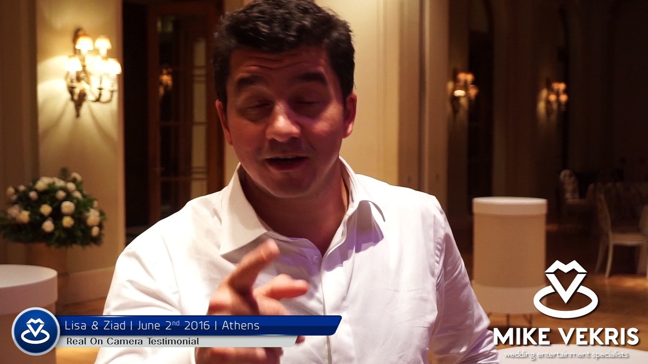 We Let The Couples Talk | Testimonial for Mike Vekris | Lisa & Ziad | Athens | June 2016