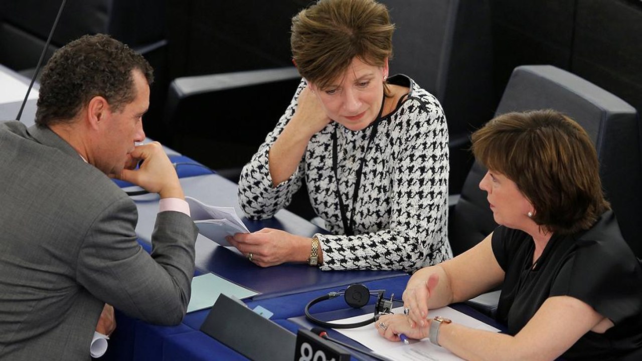 Britischer Brexit-Minister Davis besucht Europaparlament