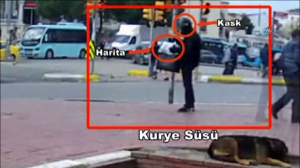 Babasına bombalı paket gönderen zanlı kamerada