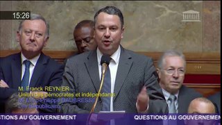 Question au Gouvernement de Franck Reynier sur le PLF pour 2017 (22/11/2016)