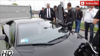 Cristiano Ronaldo y Marchisio compiten con sendos Lamborghini en Turín 2015