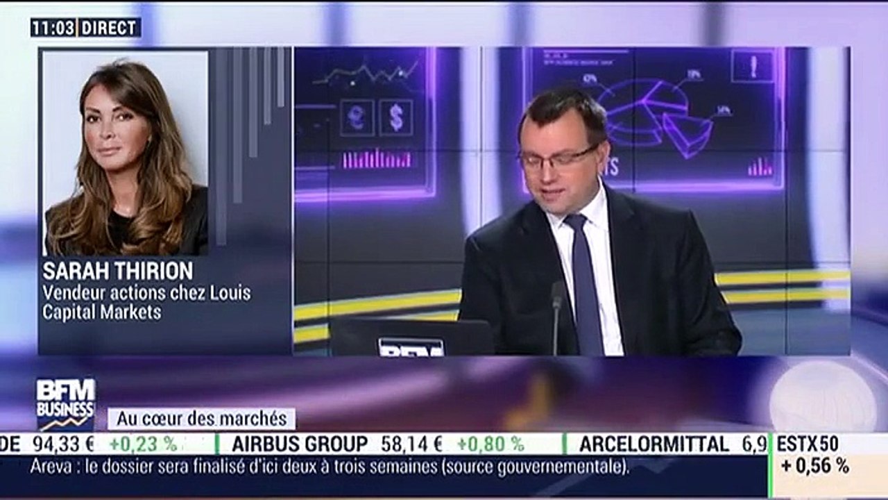 Au cœur des marchés: "Le marché est bien orienté, tous les secteurs y contribuent ou presque", Sarah Thirion - 22/11