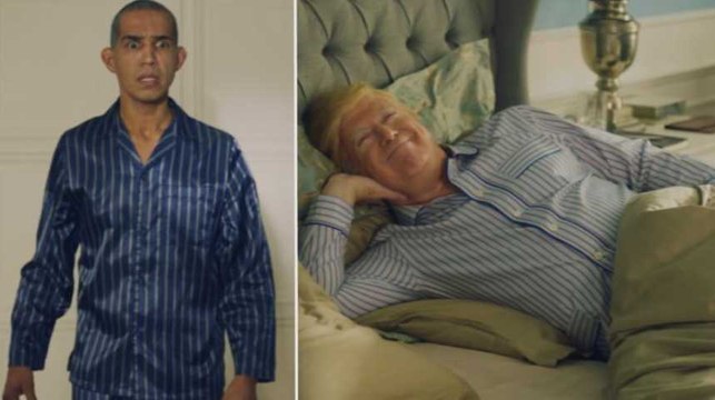 Une pub imagine Obama se réveillant à côté de Trump à la Maison Blanche