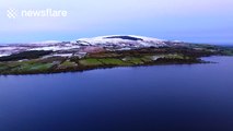 Snow-covered mountains in Northern Ireland