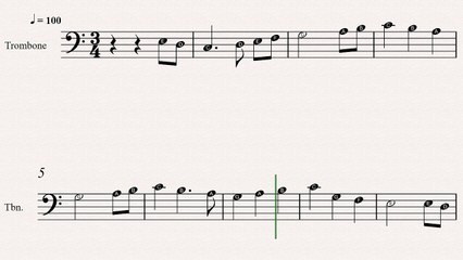 Trombone Christmas Sheet Music: The First Noel