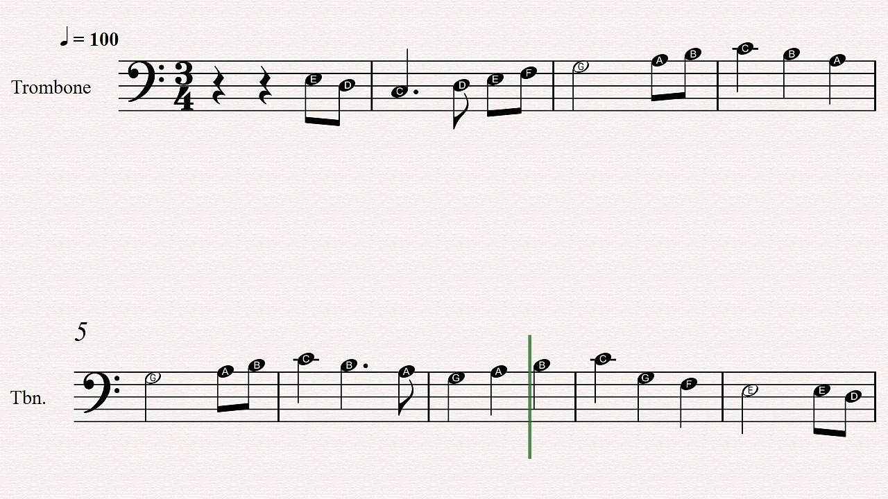 Trombone Christmas Sheet Music: The First Noel