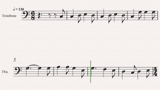 Trombone Christmas Sheet Music: The Wassail Song