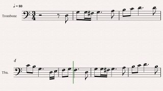 Trombone Christmas Sheet Music: The Wexford Carol