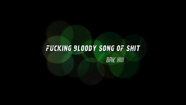 Bak XIII - Fucking Bloody Song Of Shit (CyberPunk Night Live - Atelier des Môles 2016)